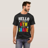 先生学生ハロー6年生新学期 Tシャツ (正面フル)