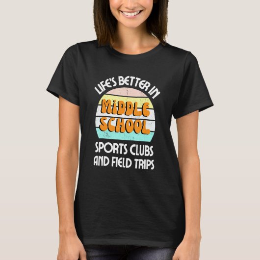 先生学生中学校 Tシャツ (正面)