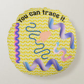 先生学生平和コーナーアイディア規制 ラウンドクッション (正面)