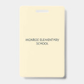 先生学生教室Chalkboardホールパス バッジ (裏面)