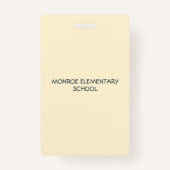 先生学生教室Chalkboardホールパス バッジ (裏面)