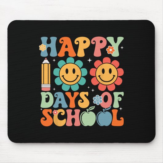 先生学生第100日学校の幸せ100日 マウスパッド (正面)