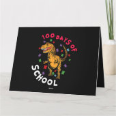 先生学生100日目の恐竜100日のSch カード (裏面)