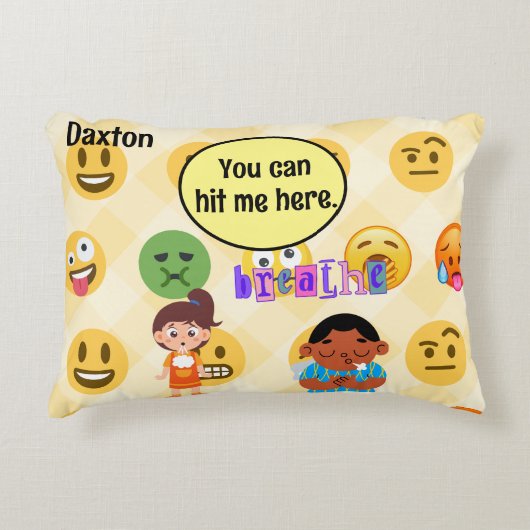 先生学生Calm Down Cornerトレースヒット アクセントクッション (正面)