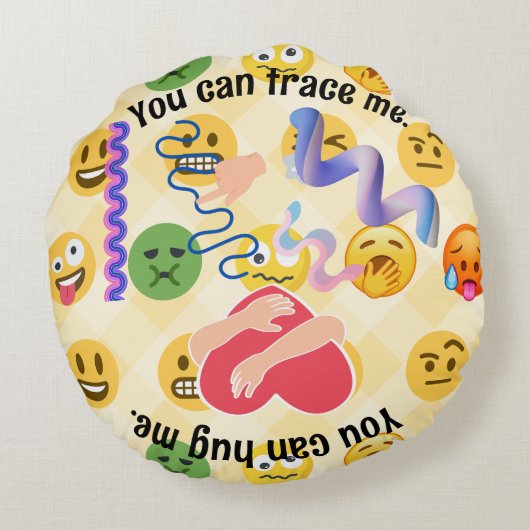 先生学生Calm Down Cornerトレースヒット ラウンドクッション (裏面)