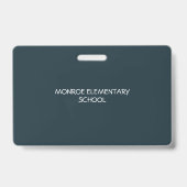 先生学生Chalkboard教室ホールパス バッジ (裏面)