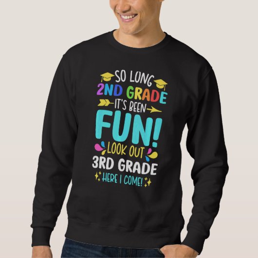 先生学生Long 2Nd Grade Here I 来 3r スウェットシャツ (正面)