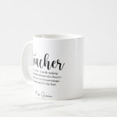 先生定義マグ コーヒーマグカップ (正面左)