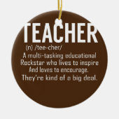 先生定義先生評価 セラミックオーナメント (正面)