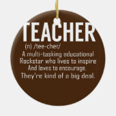 先生定義先生評価 セラミックオーナメント (裏面)