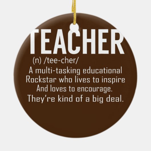 先生定義先生評価 セラミックオーナメント (裏面)