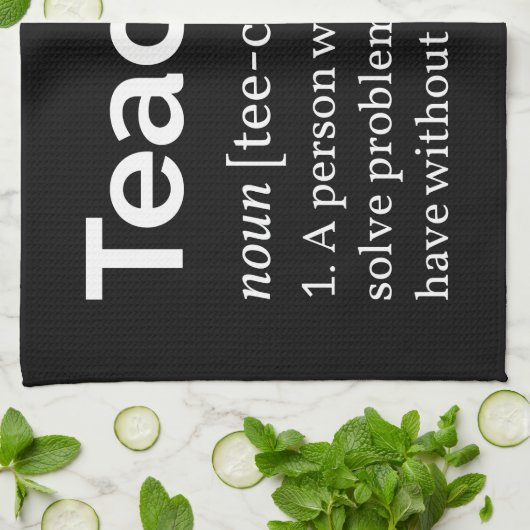 先生定義 キッチンタオル (折り畳み)