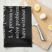 先生定義 キッチンタオル (四つ折り)