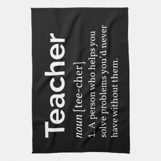 先生定義 キッチンタオル (縦)