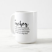 先生定義 コーヒーマグカップ (正面左)