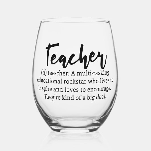 先生定義 ステムなしワイングラス (正面)