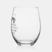 先生定義 ステムなしワイングラス (左)