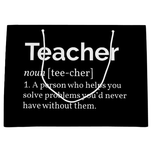 先生定義 ラージペーパーバッグ (正面)