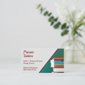 先生家庭教師の授業料 名刺 (スタンド正面)