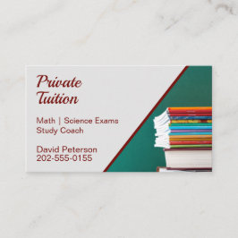 先生家庭教師の授業料 名刺