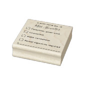 先生宿題の反応フィードバック ラバースタンプ (スタンプ)