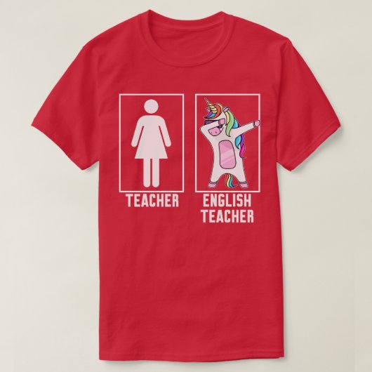 先生対英語先生1 Tシャツ (デザイン正面)
