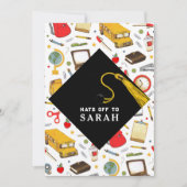 先生専攻の教育卒業党 招待状 (正面)