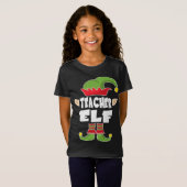 先生小妖精や小人スクー教えドのクリスマス小妖精や小人衣装 Tシャツ (正面フル)