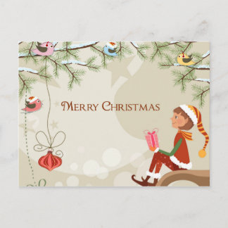 先生小妖精や小人 – クリスマスポストカード