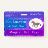 先生小学校ホールパスカスタム バッジ (裏面)