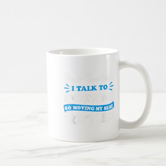 先生席替えしてもダメです コーヒーマグカップ (右)