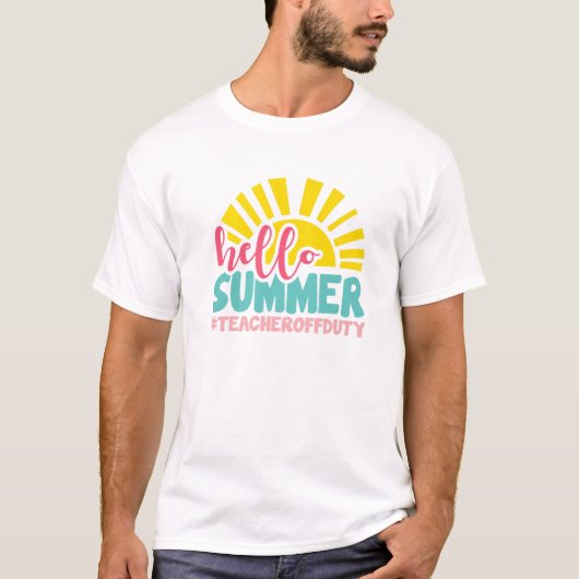 先生年度末の夏季先生前回D非関税 Tシャツ (正面)