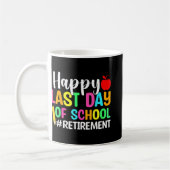 先生幸せな学校の最後の日 コーヒーマグカップ (左)