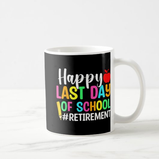先生幸せな学校の最後の日 コーヒーマグカップ (右)