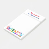 先生幼稚園のデスクトップ名鉛筆DIY ポストイット (アングル)