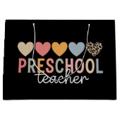 先生幼稚園新学期 ラージペーパーバッグ (正面)