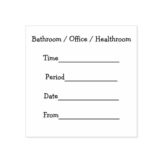 先生廊下 ラバースタンプ (インプリント)