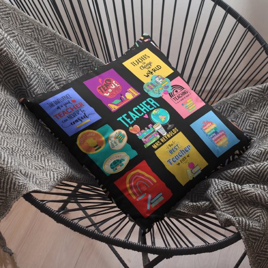 先生引用文ギフトおもしろいパーソナライズされた装飾品 クッション