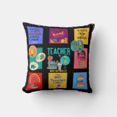 先生引用文ギフトおもしろいパーソナライズされた装飾品 クッション (正面)