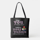 先生引用文タイポグラフィ トートバッグ (裏面)