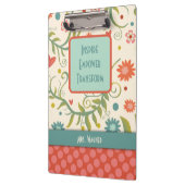 先生引用文名かわいらしフローラカスタマイズ クリップボード (左)