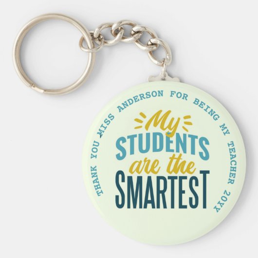 先生引用文感謝の退職別 キーホルダー (正面)