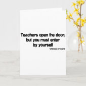 先生引用文 カード (黄色い花)