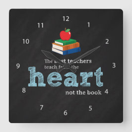 先生引用文 スクエア壁時計