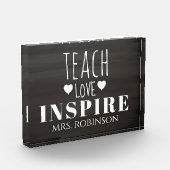 先生引用文 パーソナライズされた フォトブロック (左)