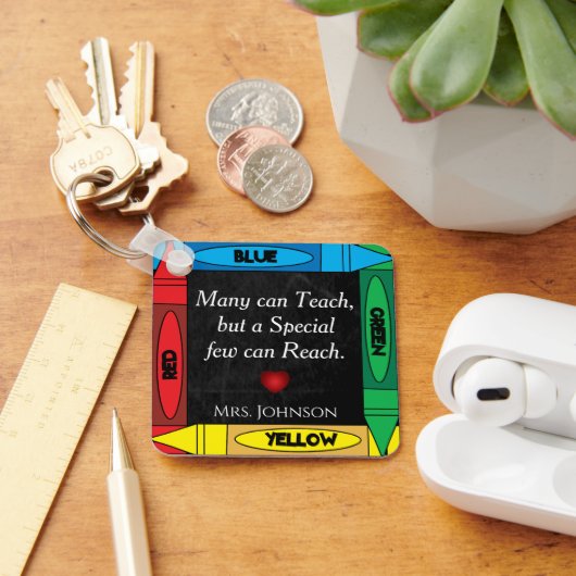 先生引用文#2-パーソナライズ キーホルダー (デスク)