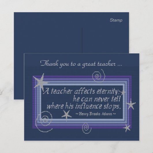 先生影響 ポストカード (正面/裏面)