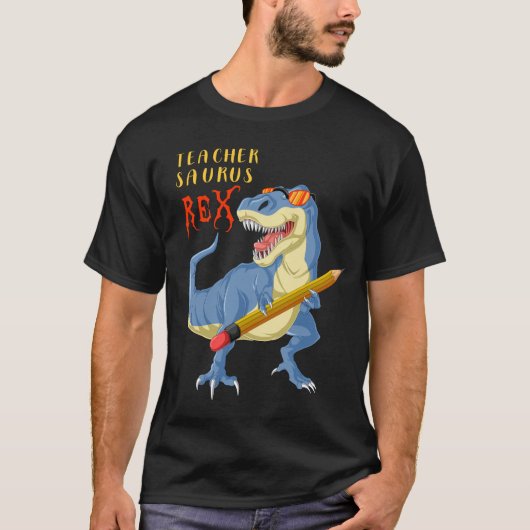 先生恐竜トレックス Tシャツ (正面)