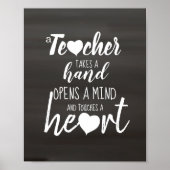 先生感動的やる気を起こさせる引用文 ポスター (正面)