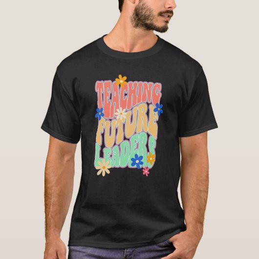 先生感動的カラフル初等中央H Tシャツ (正面)